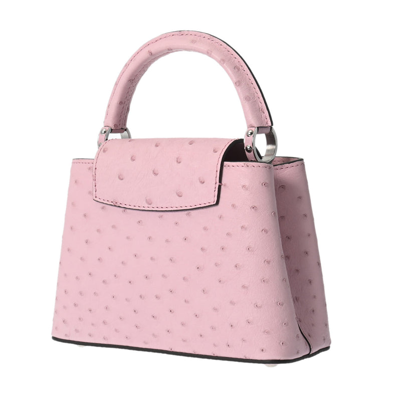 ルイヴィトンカプシーヌ MINI ピンク レディース オーストリッチ ハンドバッグ M99334 LOUIS VUITTON – 銀蔵オンライン