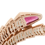 BVLGARI ブルガリ セルペンティ ヴァイパー Sサイズ ゴールド レディース K18ピンクゴールド PG ブレスレット Aランク 中古 銀蔵