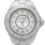 シャネル J12 33mm 12Pダイヤ H5704 ホワイト/ダイヤモンド レディース 腕時計 クォーツ 中古 銀蔵