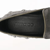 JIMMY CHOO ジミーチュウ スタースタッズ 靴 44.5（29.5cm） グレー メンズ スリッポン 未使用 銀蔵