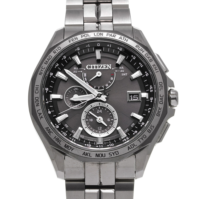 CITIZEN シチズン アテッサ エコドライブ AT9096-57E メンズ チタン 腕時計 クォーツ Aランク 中古 銀蔵