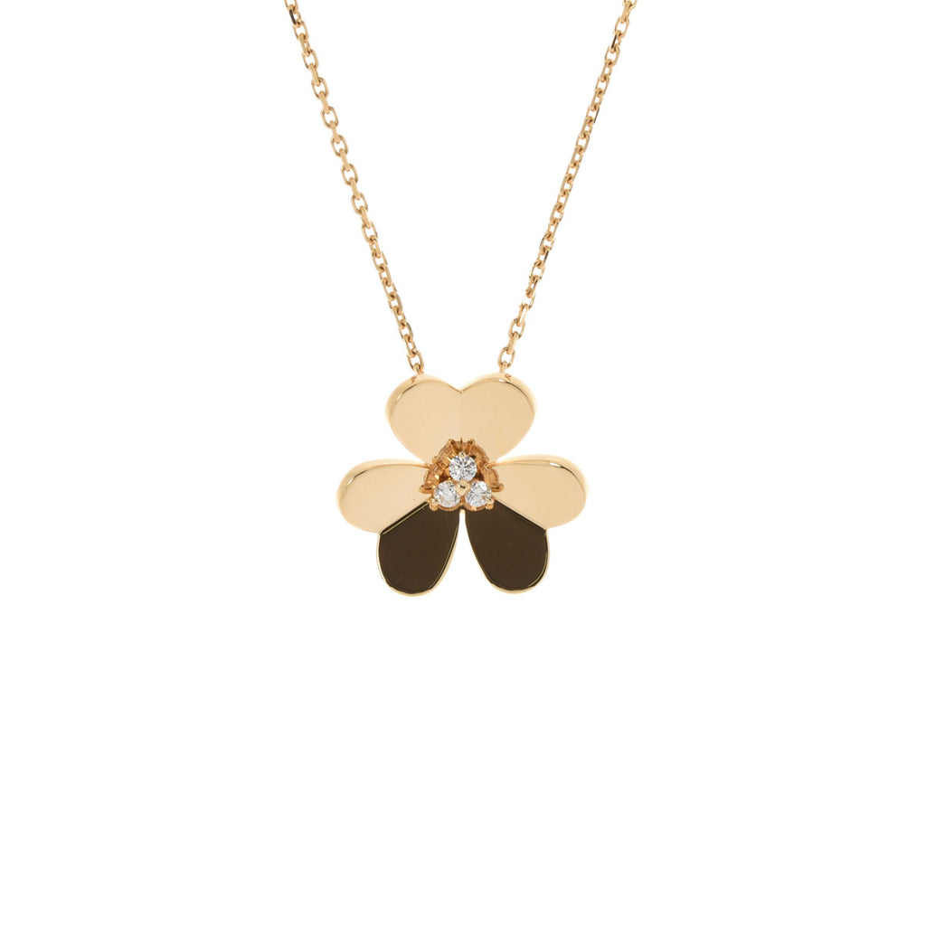 ネックレス・ペンダント VANCLEEF&ARPELS VCARP7RP00 18K ◇VanCleef&Arpels◇ペルレダイヤモンド クローバー ペンダント