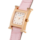 エルメス Hウォッチ ミニ 21mm 12Pダイヤ HH1.202 ホワイト/ダイヤモンド レディース 腕時計 クォーツ 銀蔵