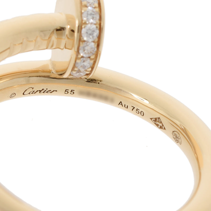 カルティエジュストアンクルリング ダイヤ #55 レディース K18イエローゴールド リング・指輪 15号 CARTIER 中古 – 銀蔵オンライン