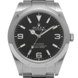 ROLEX ロレックス エクスプローラー1 旧型 ブラックアウト メンズ 腕時計 自動巻き Aランク 中古 銀蔵