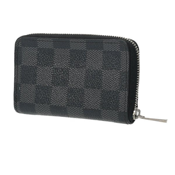 LOUIS VUITTON ルイヴィトン ダミエグラフィット ジッピーコインパース 黒/グレー N63076 メンズ ダミエグラフィットキャンバス コインケース Bランク 中古 銀蔵