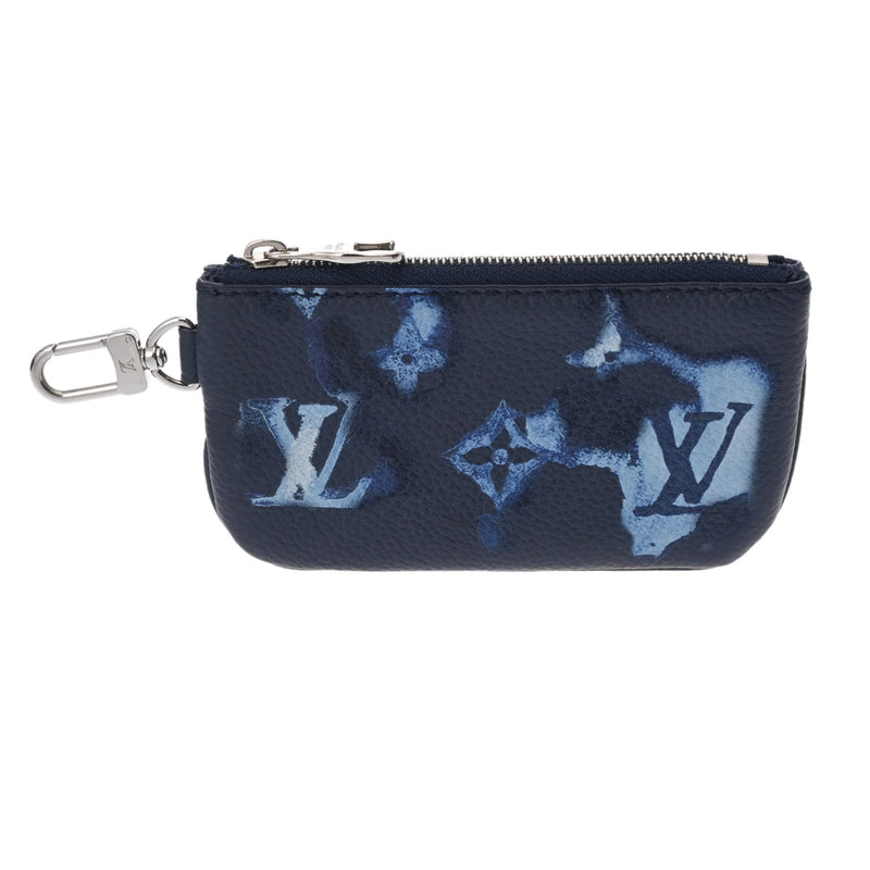 LOUIS VUITTON ルイヴィトン モノグラムウォーターカラー トリオメッセンジャー ブルー M57840 メンズ トリヨンレザー ショルダーバッグ ABランク 中古 銀蔵