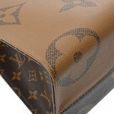 LOUIS VUITTON ルイヴィトン モノグラムジャイアント オンザゴー MM 2WAYトート ブラウン M45321 レディース モノグラムリバースキャンバス ハンドバッグ 新同 中古 銀蔵