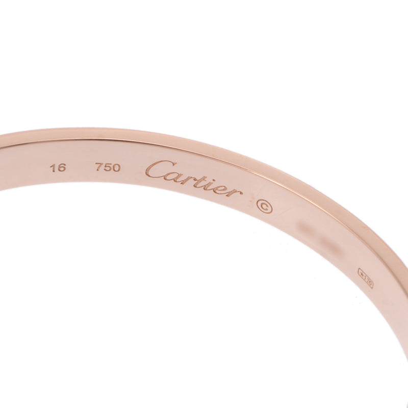 CARTIER カルティエ ラブブレス 旧型 #16 レディース K18ピンクゴールド ブレスレット Aランク 中古 銀蔵