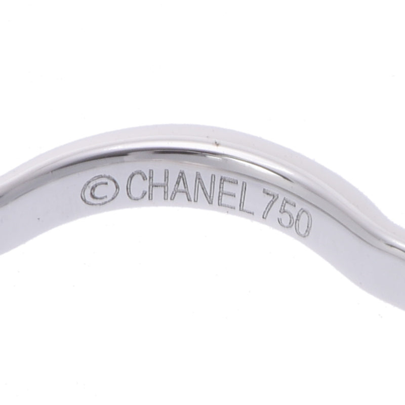 CHANEL シャネル カメリア 一粒ダイヤ #48 J3219 8号 レディース K18ホワイトゴールド リング・指輪 Aランク 中古 銀蔵