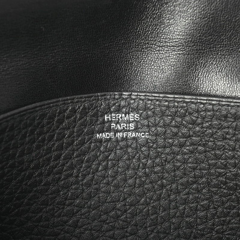 HERMES エルメス ドゴン ロング ブラック □R刻印(2014年頃) レディース トゴ 長財布 Bランク 中古 銀蔵