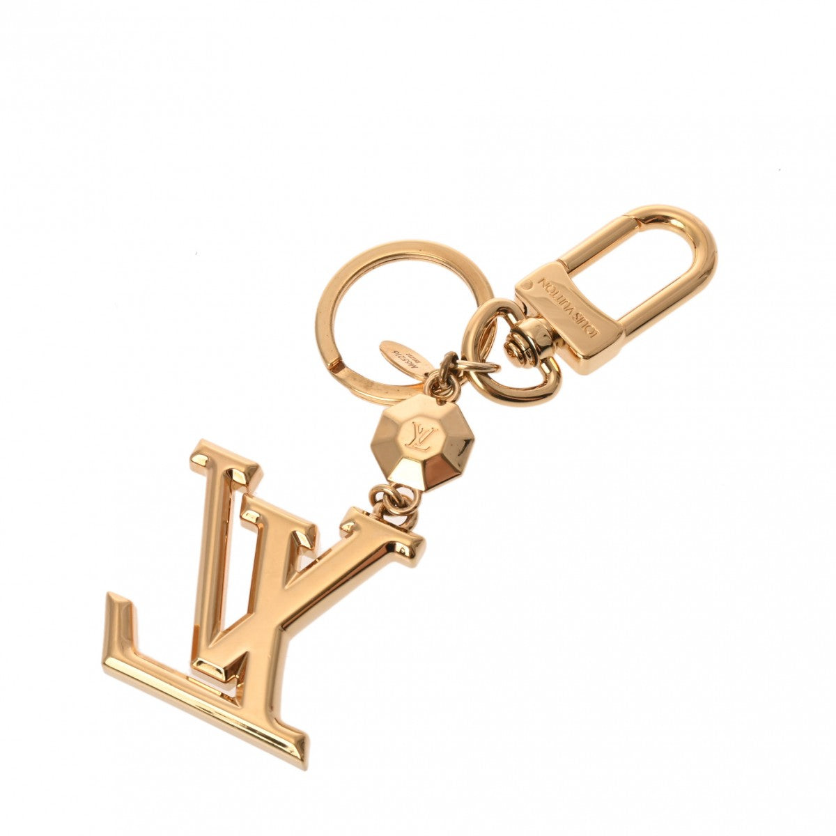 ルイヴィトンポルトクレ LV ファセット キーリング ゴールド金具 ユニ