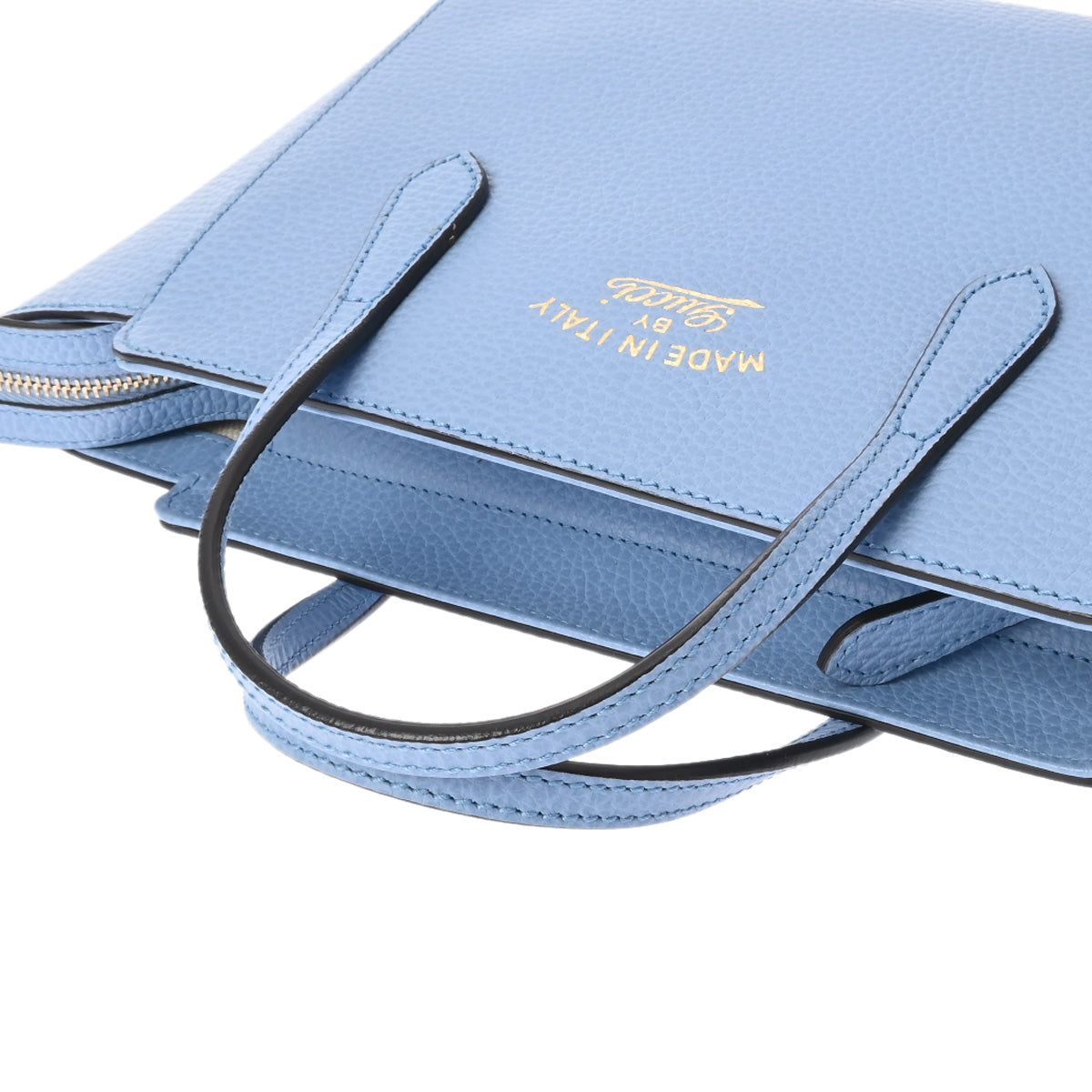 グッチスウィング ミニ トップハンドル 2WAY ライトブルー