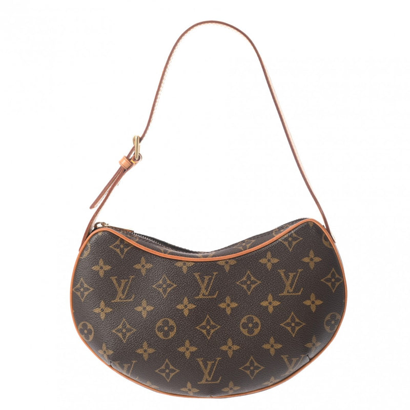 LOUIS VUITTON ルイヴィトン モノグラム ポシェット クロワッサン セミショルダー ブラウン M51510 レディース モノグラムキャンバス ワンショルダーバッグ ABランク 中古 銀蔵