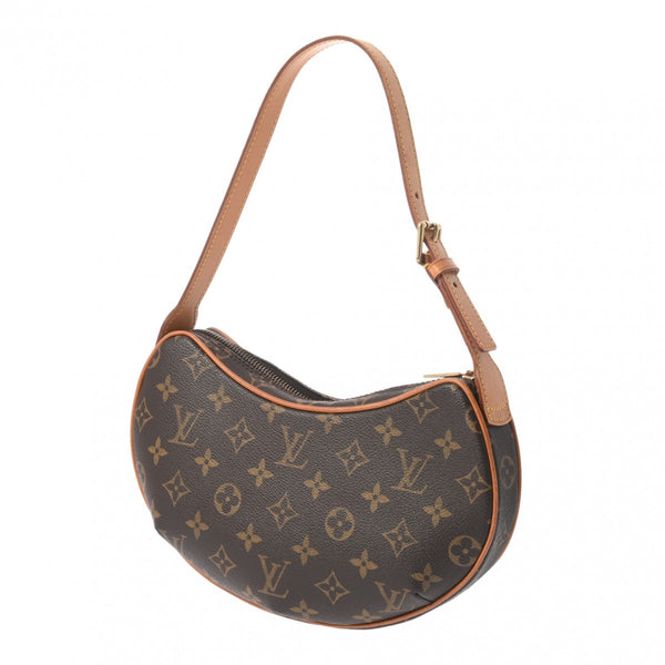 LOUIS VUITTON ルイヴィトン モノグラム ポシェット クロワッサン セミショルダー ブラウン M51510 レディース モノグラムキャンバス ワンショルダーバッグ ABランク 中古 銀蔵