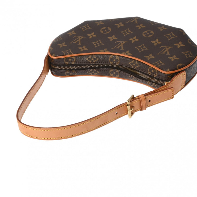 LOUIS VUITTON ルイヴィトン モノグラム ポシェット クロワッサン セミショルダー ブラウン M51510 レディース モノグラムキャンバス ワンショルダーバッグ ABランク 中古 銀蔵