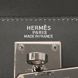 HERMES エルメス ケリー 32 内縫い 2WAY グラファイト □C刻印(1999年頃) レディース ボックスカーフ ハンドバッグ Bランク 中古 銀蔵