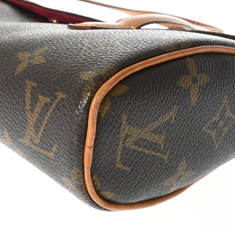 LOUIS VUITTON ルイヴィトン モノグラム ソナチネ  ブラウン M51902 レディース モノグラムキャンバス ハンドバッグ Bランク 中古 銀蔵