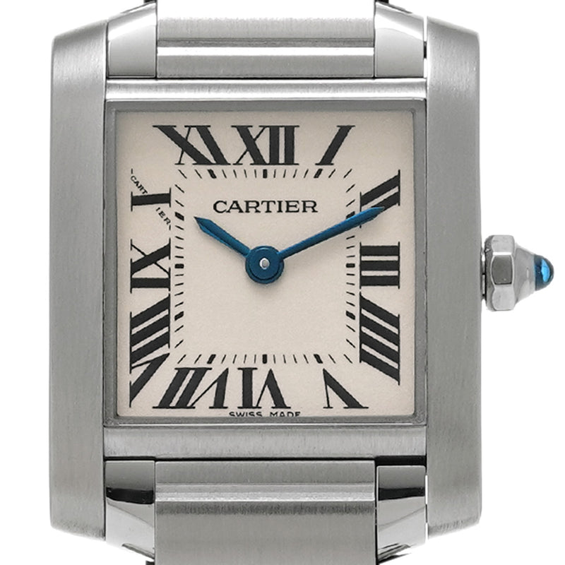 CARTIER カルティエ タンク フランセーズ SM レディース 腕時計 クォーツ Aランク 中古 銀蔵