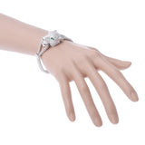 CARTIER カルティエ パンテールドゥ カルティエ #17 レディース K18ホワイトゴールド ブレスレット Aランク 中古 銀蔵