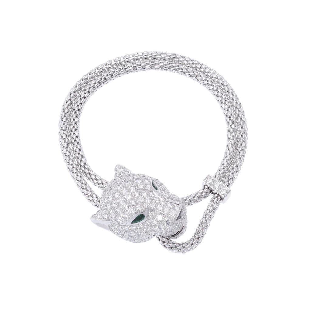 【レア】カルティエ　K18WG x レザー　ブレスレット　パンテール　留め具付き 40110157-1.jpg