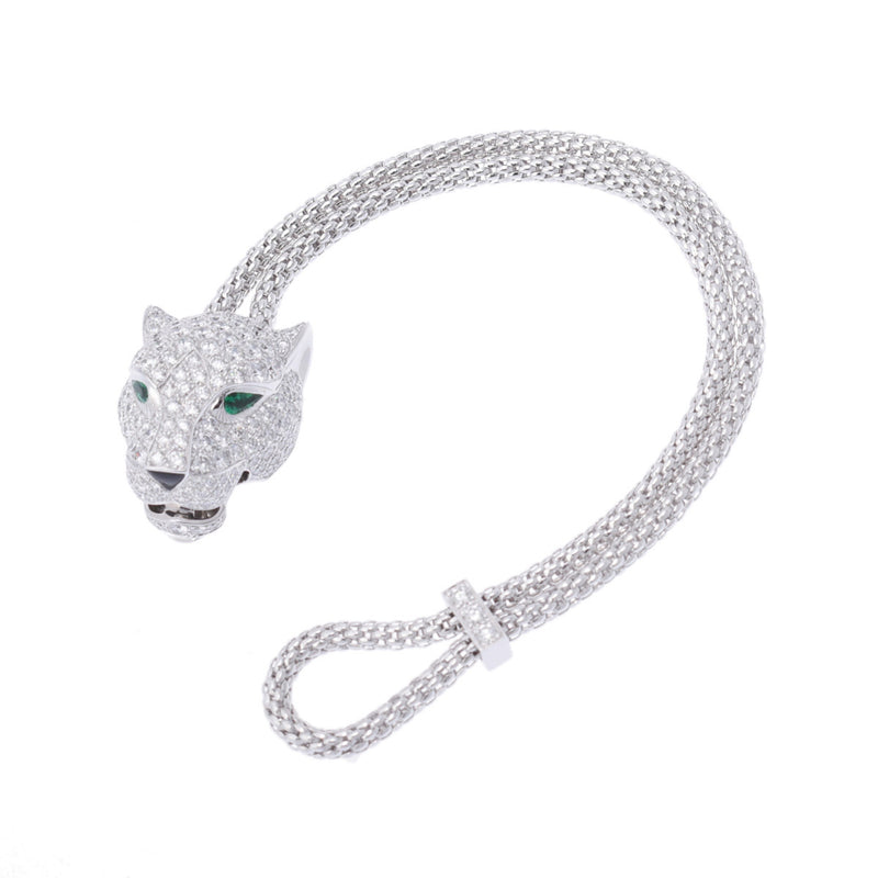 CARTIER カルティエ パンテールドゥ カルティエ #17 レディース K18ホワイトゴールド ブレスレット Aランク 中古 銀蔵