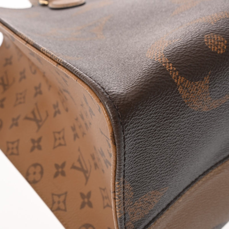 LOUIS VUITTON ルイヴィトン モノグラムリバース オンザゴー GM 2WAYトート 旧型 ブラウン M45320 ユニセックス モノグラムジャイアントリバース ハンドバッグ ABランク 中古 銀蔵