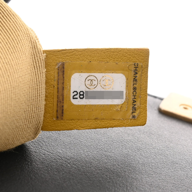 CHANEL シャネル ボーイシャネル チェーンショルダー ブラック レディース レザー ショルダーバッグ ABランク 中古 銀蔵