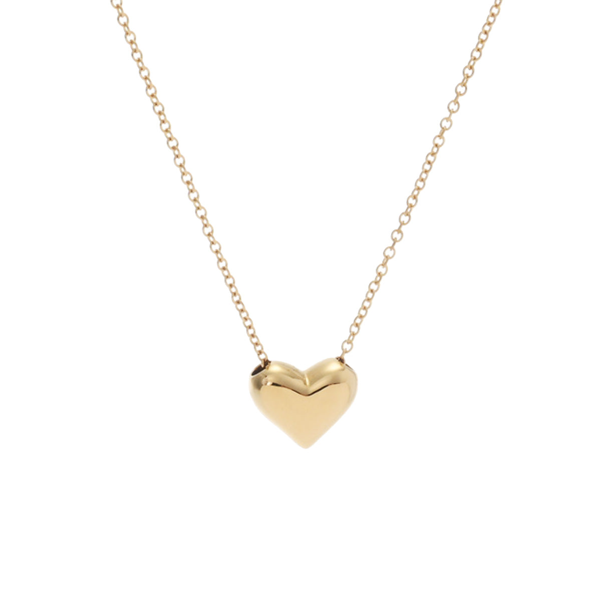 ティファニードッツハート ネックレス 3Pダイヤ レディース K18