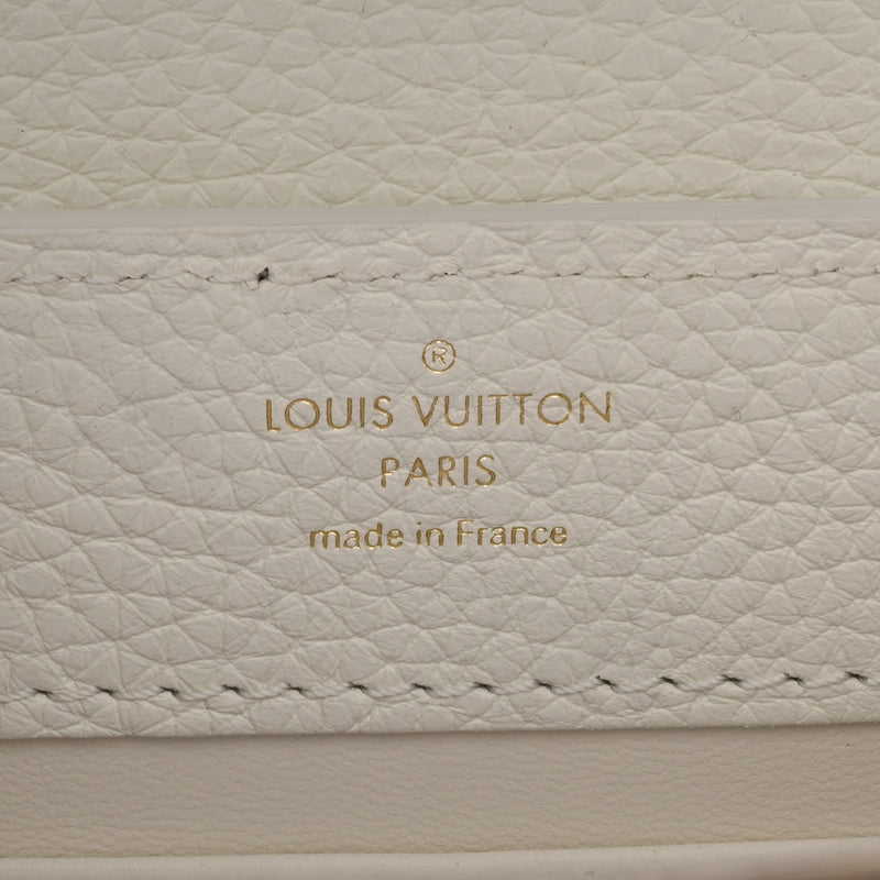 LOUIS VUITTON ルイヴィトン カプシーヌ MINI 2WAY ホワイト N98477 レディース トリヨンレザー パイソン ハンドバッグ Aランク 中古 銀蔵