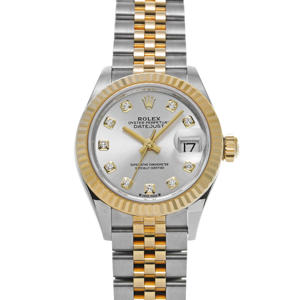 ロレックス デイトジャスト 10Pダイヤ 279173G 8桁ランダム番 シルバー/ダイヤモンド レディース 腕時計 自動巻き 銀蔵