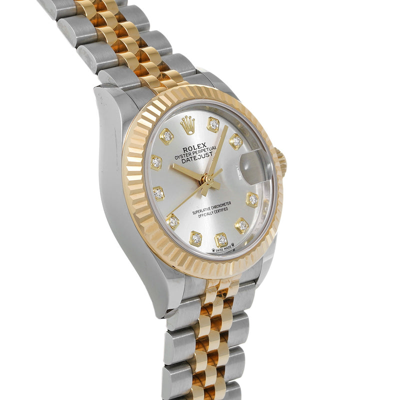 ロレックス デイトジャスト 10Pダイヤ 279173G 8桁ランダム番 シルバー/ダイヤモンド レディース 腕時計 自動巻き 銀蔵