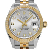 ロレックス デイトジャスト 10Pダイヤ 279173G 8桁ランダム番 シルバー/ダイヤモンド レディース 腕時計 自動巻き 銀蔵