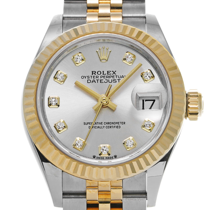 ロレックス デイトジャスト 10Pダイヤ 279173G 8桁ランダム番 シルバー/ダイヤモンド レディース 腕時計 自動巻き 銀蔵