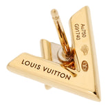 LOUIS VUITTON ルイヴィトン LVヴォルトワン ダイヤ 片耳 Q96969 レディース K18イエローゴールド ピアス Aランク 中古 銀蔵