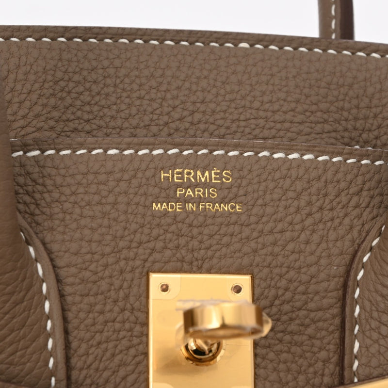 HERMES エルメス バーキン 25 エトゥープ W刻印(2024年頃) レディース トゴ ハンドバッグ 新品 銀蔵