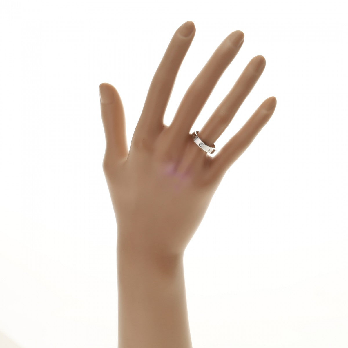 カルティエミニラブリング #52 ユニセックス K18ホワイトゴールド 