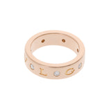 BVLGARI ブルガリ ブルガリブルガリリング 7Pダイヤ #47 6.5号 レディース K18ピンクゴールド PG リング・指輪 Aランク 中古 銀蔵
