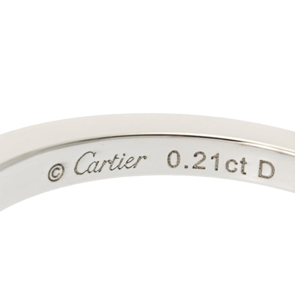 CARTIER カルティエ バレリーナ ウエディング ダイヤ0.21ct #47 7号 レディース Pt950プラチナ リング・指輪 Aランク 中古 銀蔵