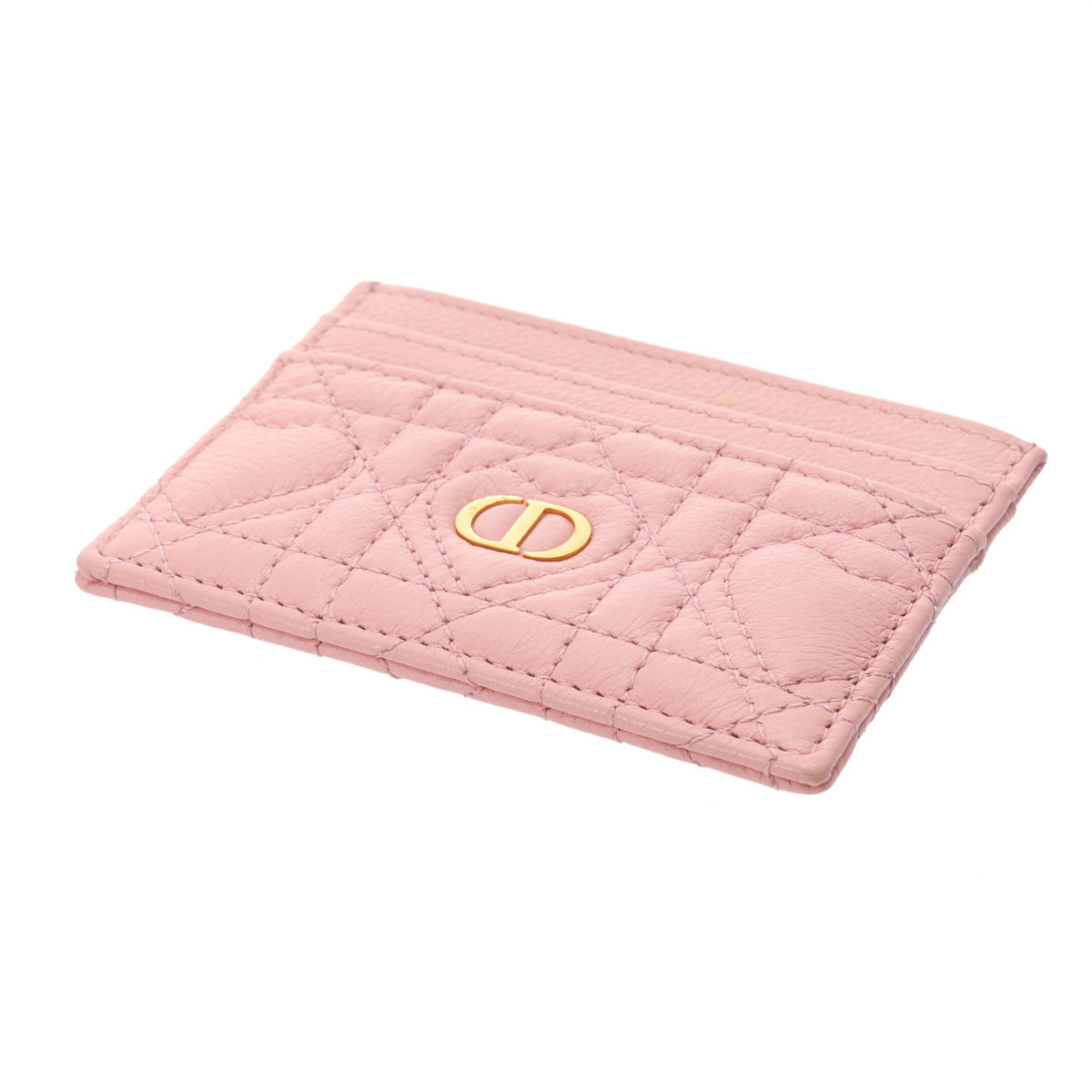 CHRISTIAN DIOR クリスチャンディオール ハート ピンク レディース レザー カードケース ABランク 中古 銀蔵