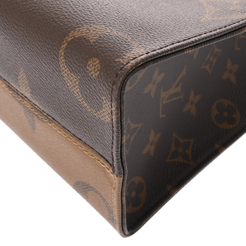 LOUIS VUITTON ルイヴィトン モノグラムリバース オンザゴー PM 2WAY ブラウン M46373 レディース モノグラムキャンバス ハンドバッグ ABランク 中古 銀蔵