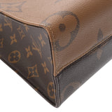 LOUIS VUITTON ルイヴィトン モノグラムリバース オンザゴー PM 2WAY ブラウン M46373 レディース モノグラムキャンバス ハンドバッグ ABランク 中古 銀蔵