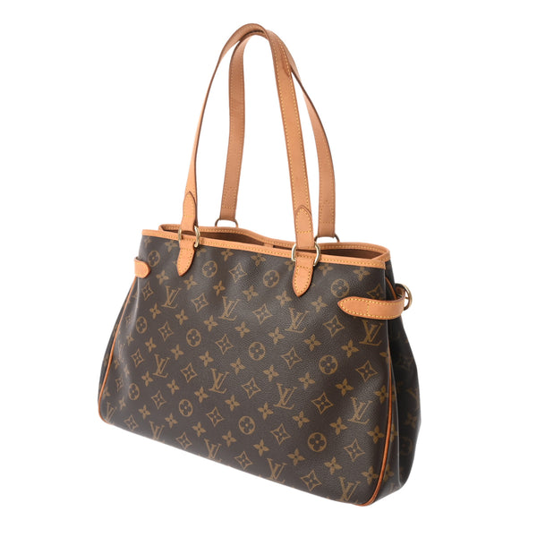 LOUIS VUITTON ルイヴィトン モノグラム バティニョール オリゾンタル ブラウン M51154 レディース モノグラムキャンバス トートバッグ Bランク 中古 銀蔵