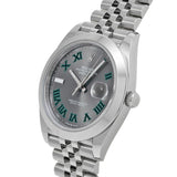 ロレックス デイトジャスト 41 126300 ランダム品番 ストレートローマ メンズ 腕時計 自動巻き 銀蔵