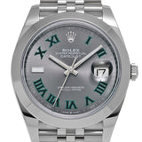 ロレックス デイトジャスト 41 126300 ランダム品番 ストレートローマ メンズ 腕時計 自動巻き 銀蔵