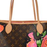 LOUIS VUITTON ルイヴィトン モノグラムローズ ネヴァーフル MM ブラウン M48613 レディース モノグラムキャンバス トートバッグ Aランク 中古 銀蔵