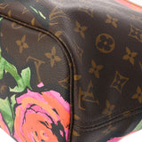 LOUIS VUITTON ルイヴィトン モノグラムローズ ネヴァーフル MM ブラウン M48613 レディース モノグラムキャンバス トートバッグ Aランク 中古 銀蔵