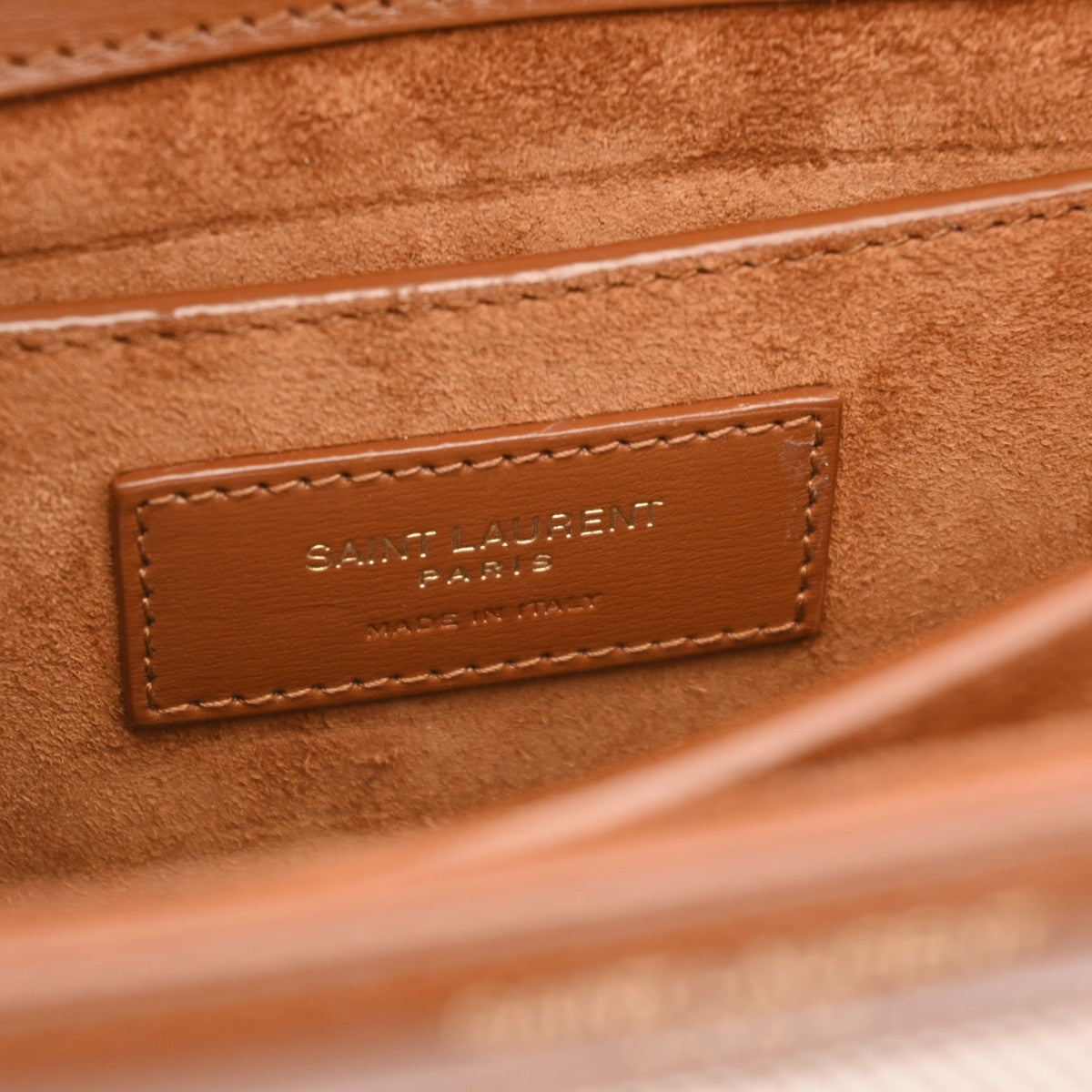 サンローランカサンドラ 2WAY ブラウン レディース キャンバス