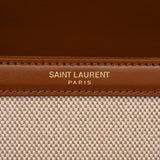 SAINT LAURENT サンローラン カサンドラ 2WAY ブラウン 623930 レディース キャンバス レザー ハンドバッグ Aランク 中古 銀蔵