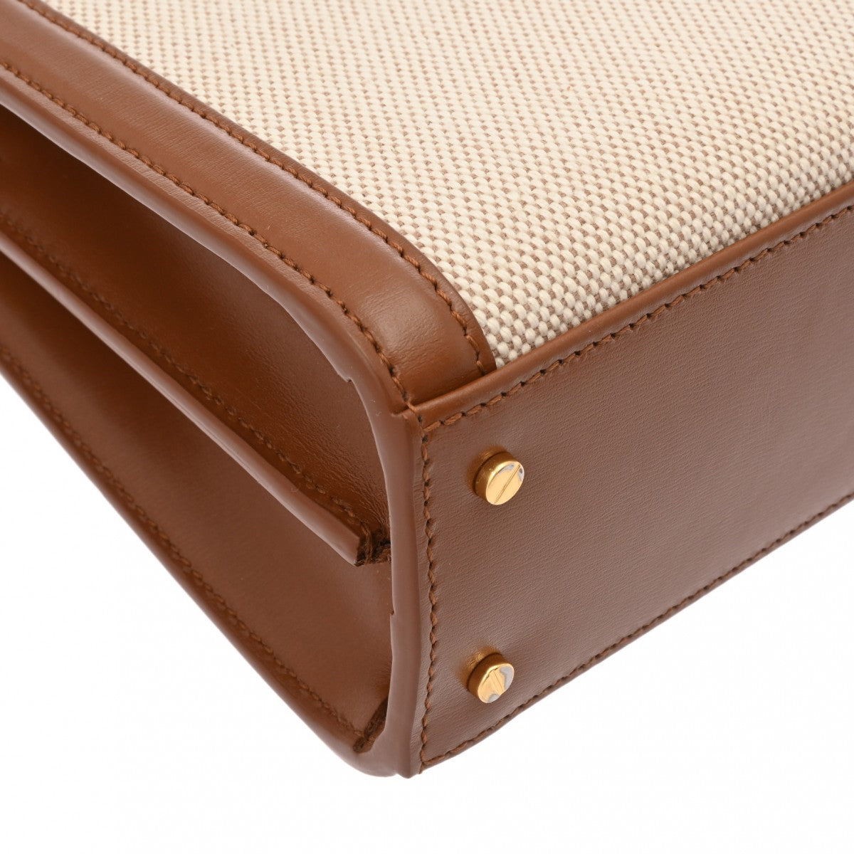 サンローランカサンドラ 2WAY ブラウン レディース キャンバス